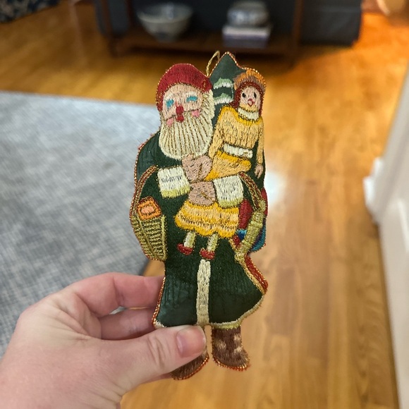 Pair of Santa Clause Christmas Tree Ornaments - Picture 3 of 5